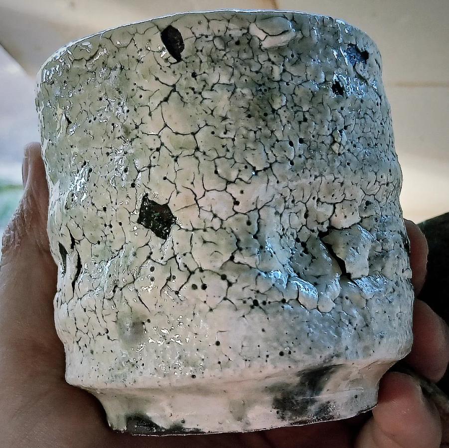 Kohiki sake cup with gentle surface